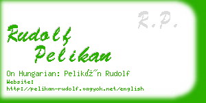 rudolf pelikan business card